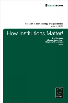 How Institutions Matter! - 