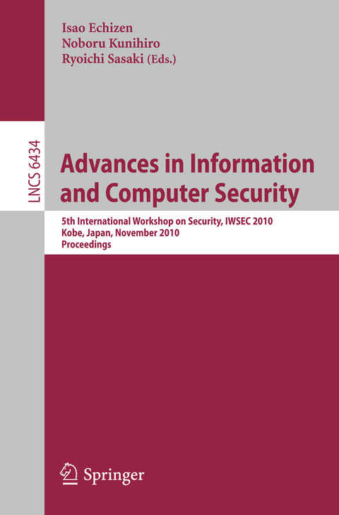 Advances in Information and Computer Security - 