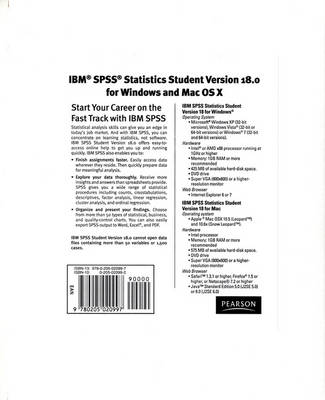 SPSS Student Version 18.0 (Valuepack) -  Pearson Education, . . Pearson Education