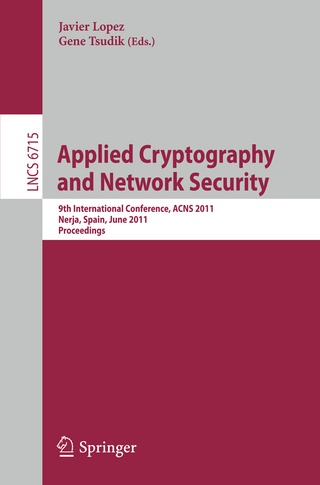Applied Cryptography and Network Security - Javier López; Gene Tsudik
