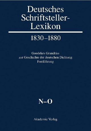 Deutsches Schriftsteller-Lexikon 1830?1880 / N-O - Thomas Lindenberg