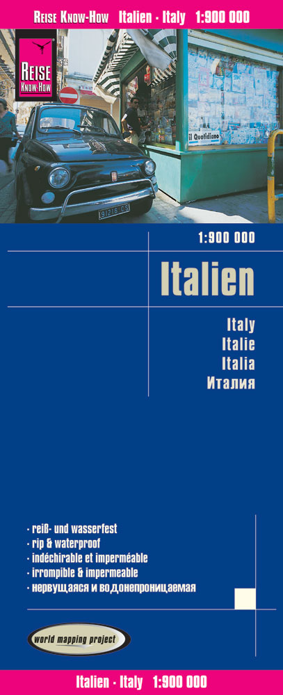 Reise Know-How Landkarte Italien (1:900.000) - Reise Know-How Verlag Peter Rump