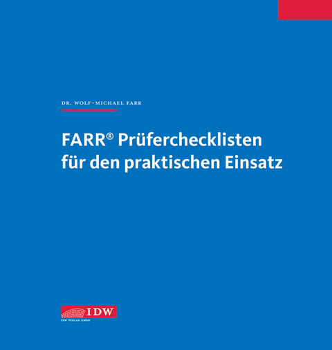 FARR Prüferchecklisten für den praktischen Einsatz - Apartbezug - Wolf-Michael Farr