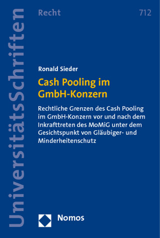 Cash Pooling im GmbH-Konzern - Ronald Sieder
