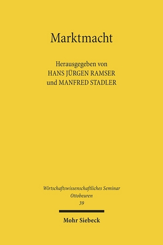 Marktmacht - Hans Jürgen Ramser; Manfred Stadler