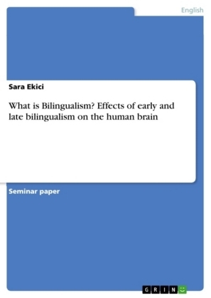 What is Bilingualism? Effects of early and late bilingualism on the human brain - Sara Ekici