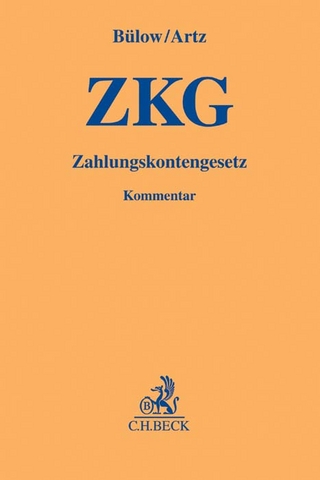 Zahlungskontengesetz (ZKG) - Peter Bülow; Markus Artz