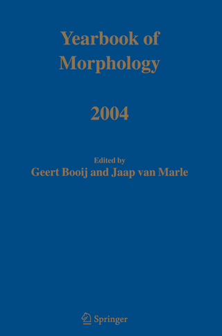 Yearbook of Morphology 2004 - Geert E. Booij; Jaap van Marle