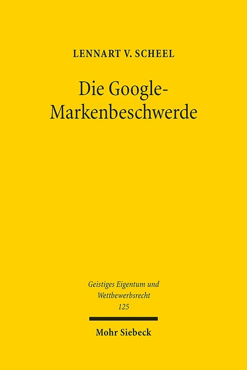 Die Google-Markenbeschwerde - Lennart von Scheel
