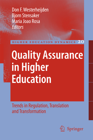 Quality Assurance in Higher Education - Don F. Westerheijden; Bjorn Stensaker; Maria Joao Rosa