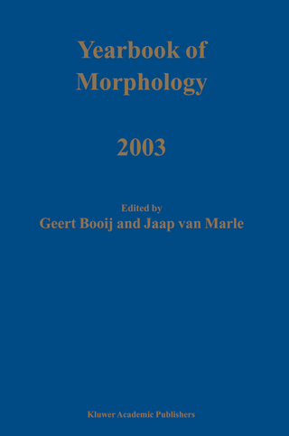 Yearbook of Morphology 2003 - G.E. Booij; Jaap van Marle