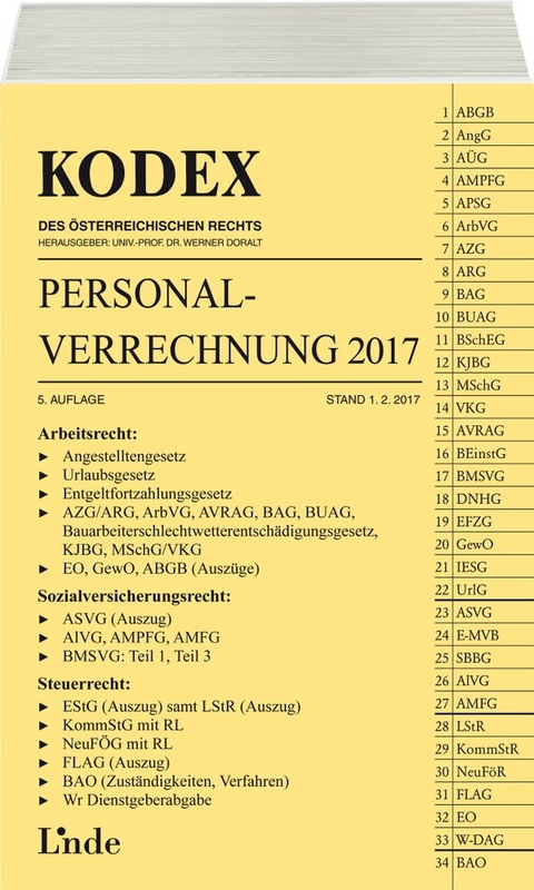 KODEX Personalverrechnung 2017 - Josef Hofbauer