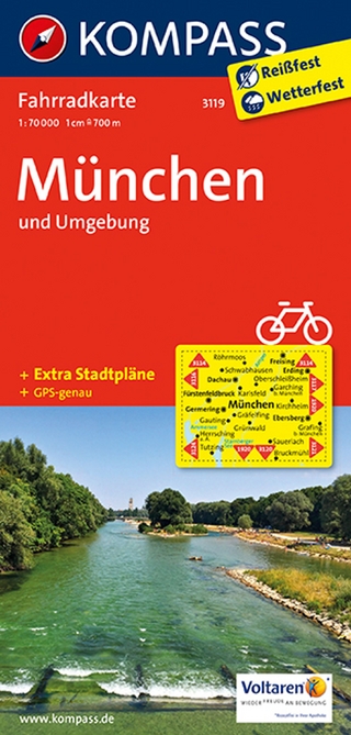 KOMPASS Fahrradkarte 3119 München und Umgebung 1:70.000