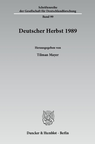Deutscher Herbst 1989. - Tilman Mayer