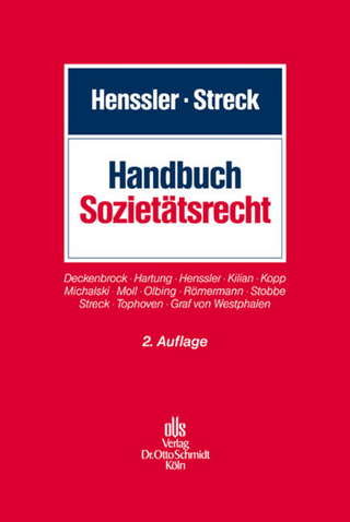 Handbuch Sozietätsrecht - Martin Henssler; Michael Streck
