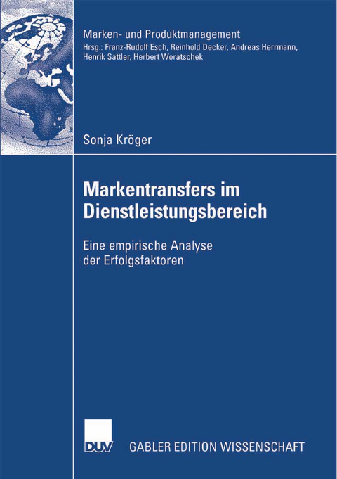 Markentransfers im Dienstleistungsbereich - Sonja Kröger