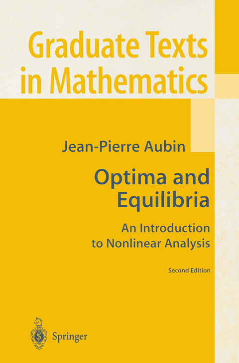 Optima and Equilibria - Jean-Pierre Aubin