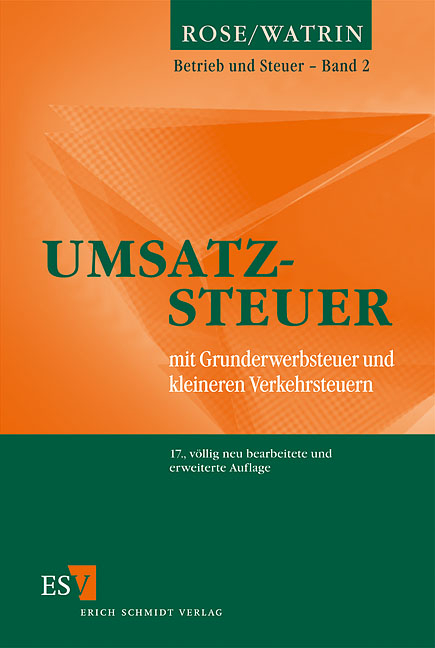 Umsatzsteuer - Christoph Watrin, Gerd Rose