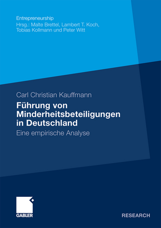 Führung von Minderheitsbeteiligungen in Deutschland - Carl Christian Kauffmann