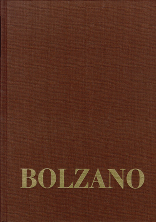 Bernard Bolzano Gesamtausgabe / Reihe III: Briefwechsel. Band 4,1: Briefwechsel mit Franz Exner. 1833?1844 - Bernard Bolzano; Edgar Morscher