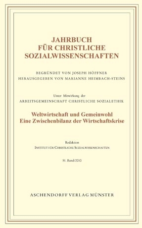 Jahrbuch für Christliche Sozialwissenschaften, Band 51-2010 - 