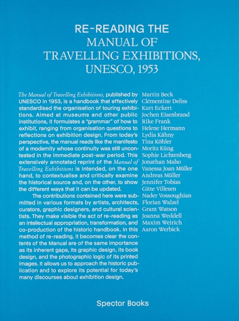 Re-reading the Manual of Travelling Exhibitions - 