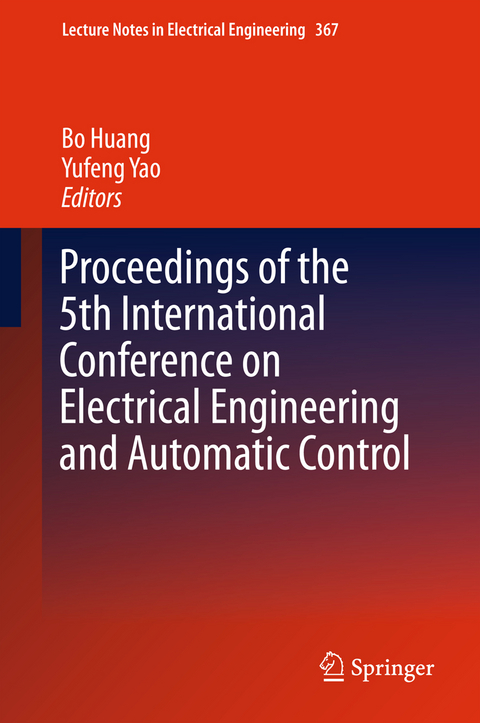 Proceedings of the 5th International Conference on Electrical Engineering and Automatic Control - 
