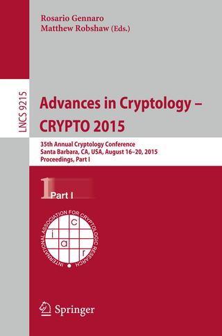 Advances in Cryptology -- CRYPTO 2015 - Rosario Gennaro; Matthew Robshaw