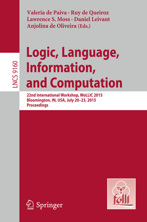 Logic, Language, Information, and Computation - 