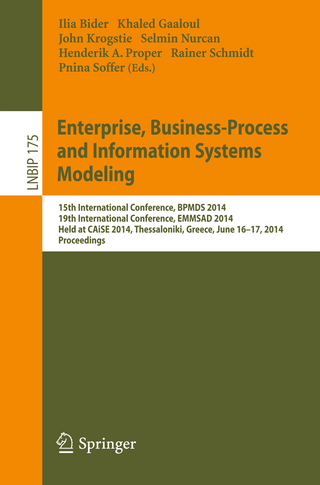Enterprise, Business-Process and Information Systems Modeling - Ilia Bider; Khaled Gaaloul; John Krogstie; Selmin Nurcan; Henderik A. Proper; Rainer Schmidt; Pnina Soffer