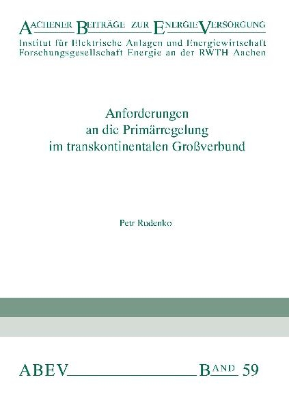 Anforderungen an die Primärregelung im transkontinentalen Großverbund - Petr Rudenko