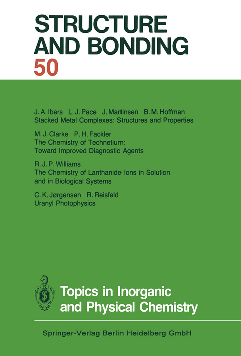Topics in Inorganic and Physical Chemistry - Xue Duan, Lutz H. Gade, Gerard Parkin, Kenneth R. Poeppelmeier, Fraser Andrew Armstrong, Mikio Takano, David Michael P. Mingos