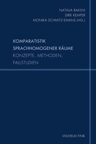 Komparatistik sprachhomogener Räume - Monika Schmitz-Emans; Dirk Kemper; Natalia Bakshi