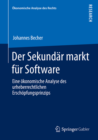 Der Sekundï¿½rmarkt fï¿½r Software: Eine ï¿½konomische Analyse des urheberrechtlichen Erschï¿½pfungsprinzips Johannes Becher Author
