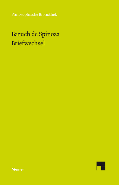 Briefwechsel - Baruch De Spinoza