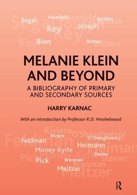 Melanie Klein and Beyond - Harry Karnac