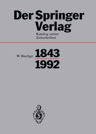 Der Springer-Verlag - Wilhelm Buchge