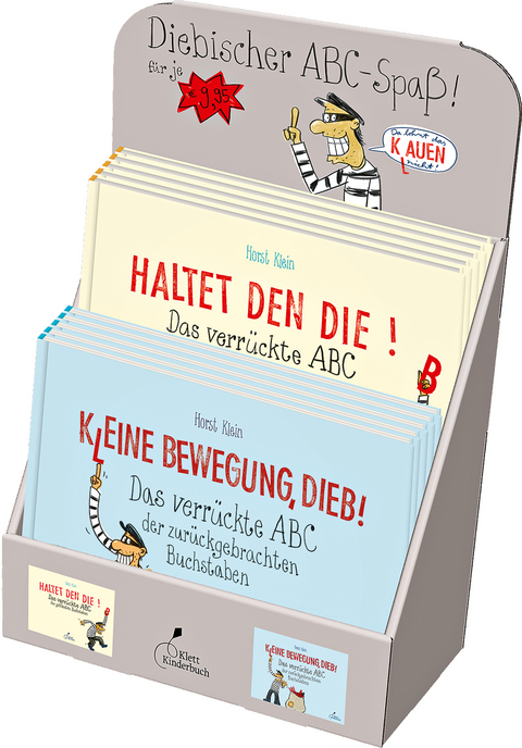 Verkaufsdisplay "Diebischer ABC-Spaß" - Horst Klein