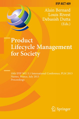 Product Lifecycle Management for Society - Alain Bernard; Louis Rivest; Debasish Dutta