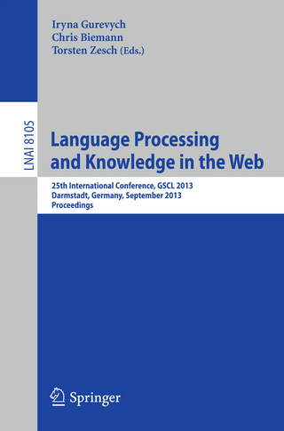 Language Processing and Knowledge in the Web - Iryna Gurevych; Chris Biemann; Torsten Zesch