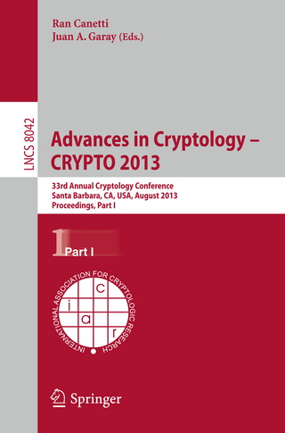Advances in Cryptology ? CRYPTO 2013 - Ran Canetti; Juan A. Garay