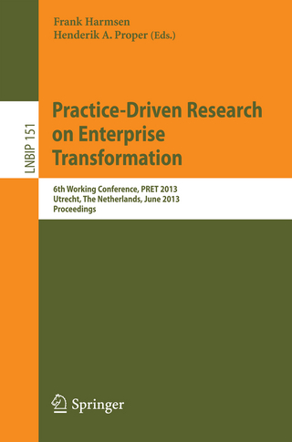 Practice-Driven Research on Enterprise Transformation - Frank Harmsen; Henderik A. Proper