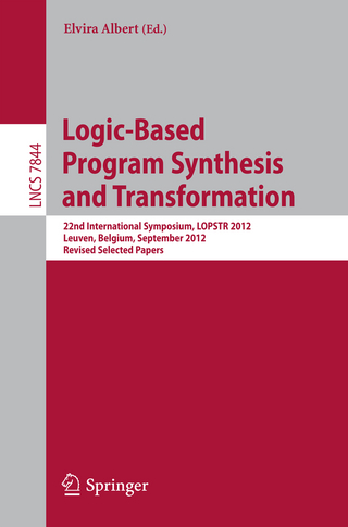 Logic-Based Program Synthesis and Transformation - Elvira Albert
