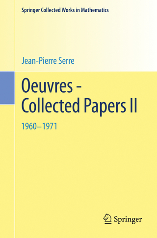 Oeuvres - Collected Papers II - Jean-Pierre Serre