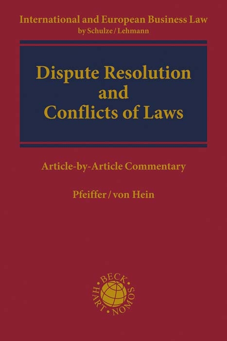 Dispute Resolution and Conflicts of Laws - 
