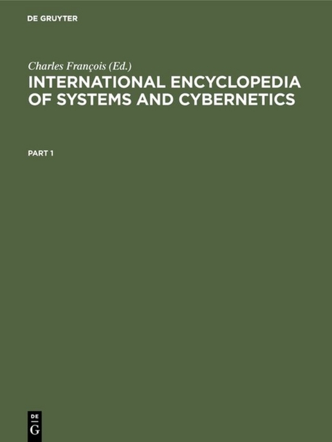 International Encyclopedia of Systems and Cybernetics - 