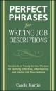 Perfect Phrases for Writing Job Descriptions - Carole Martin