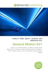 General Motors Ev1 - Frederic P Miller, Agnes F Vandome, John McBrewster