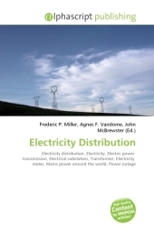 Electricity Distribution - Frederic P Miller, Agnes F Vandome, John McBrewster