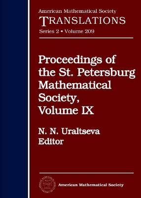 Proceedings of the St. Petersburg Mathematical Society, Volume 9